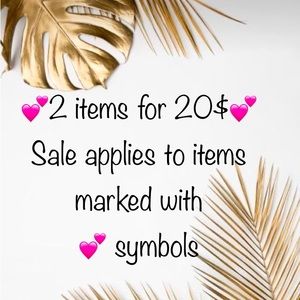 💕2 for $20 sale!💕
